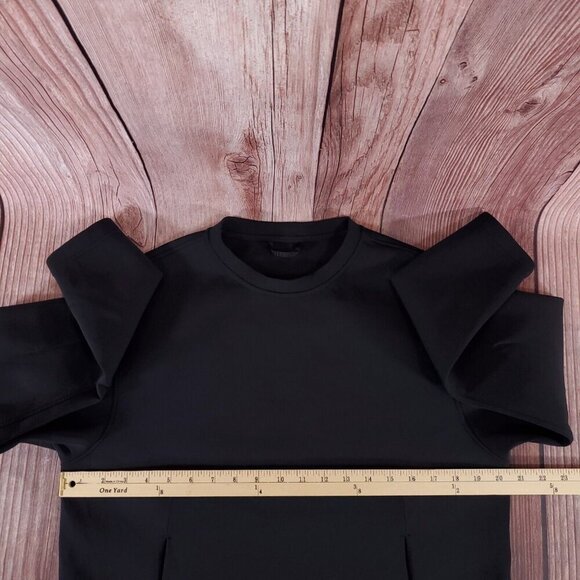 Lululemon Womens Size 8 Embrace The Space Crew Pocket Pullover Sweatshirt Black - Picture 10 of 11